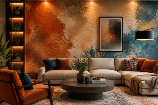 Living Room Texture Paint Ideas: Accent Walls That Make a  Statement