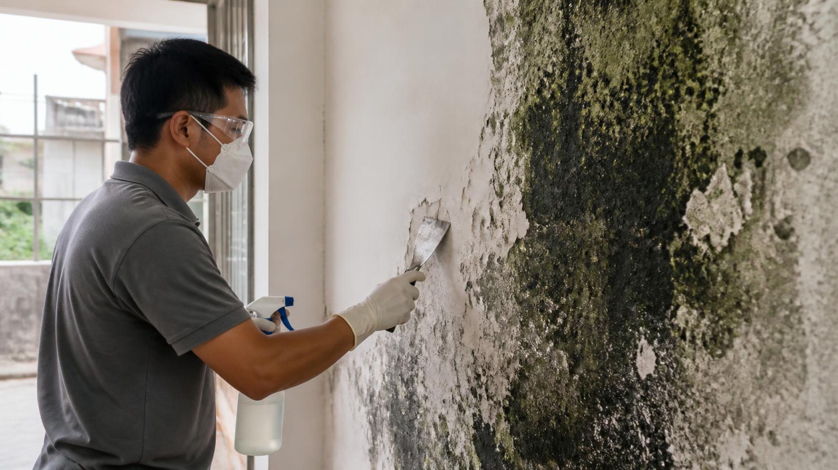 Step 1 - Remove Mould Safely