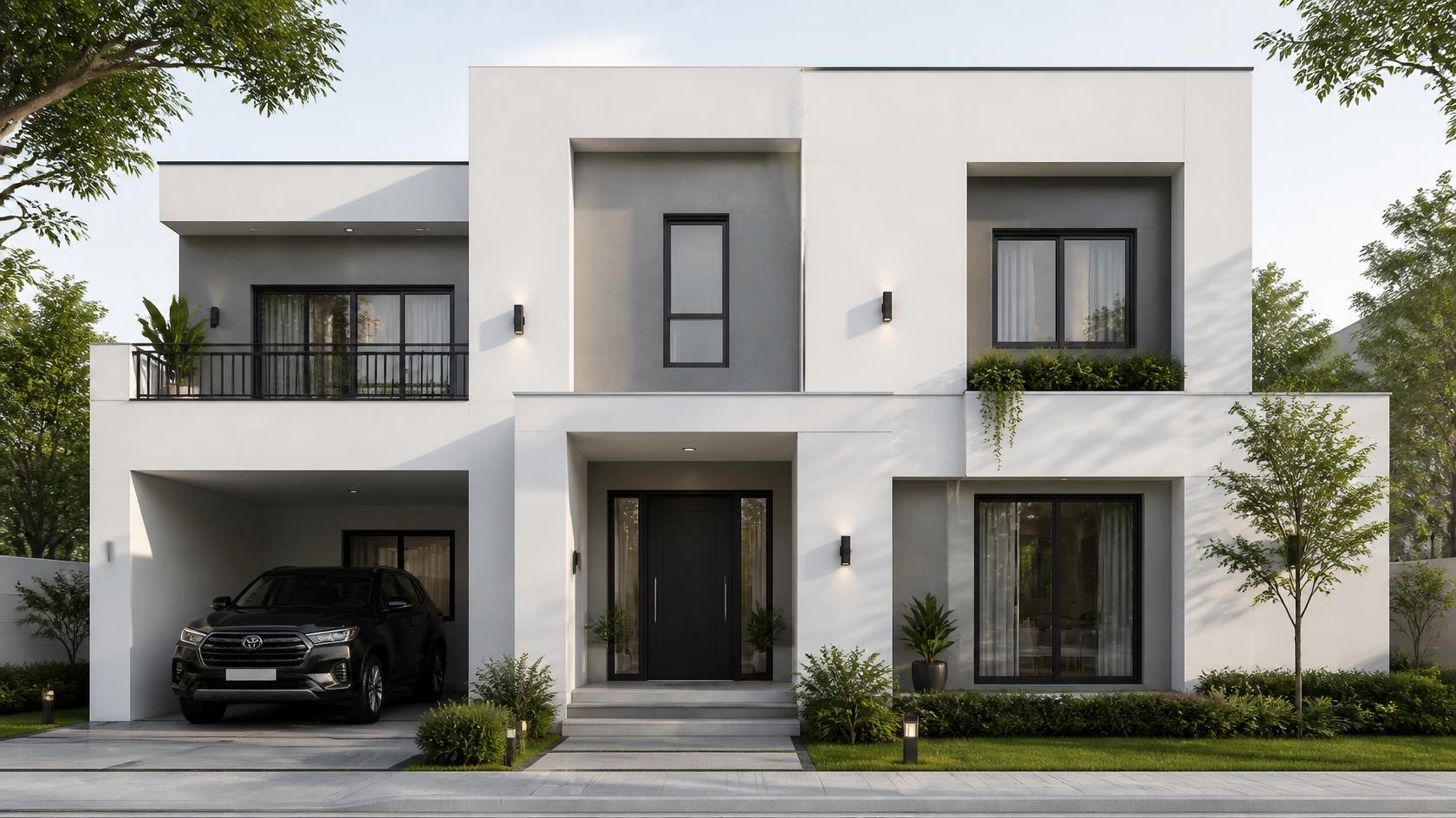 Modern Minimalism: White, Grey and Black