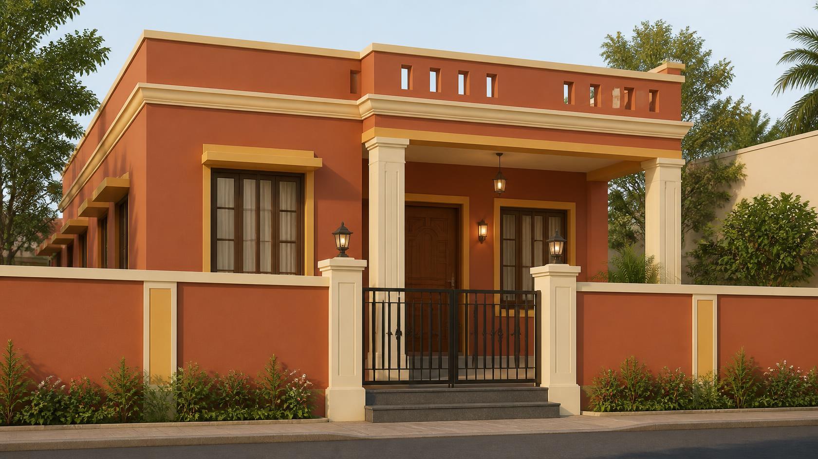 Traditional Indian: Terracotta, Ochre and Ivory