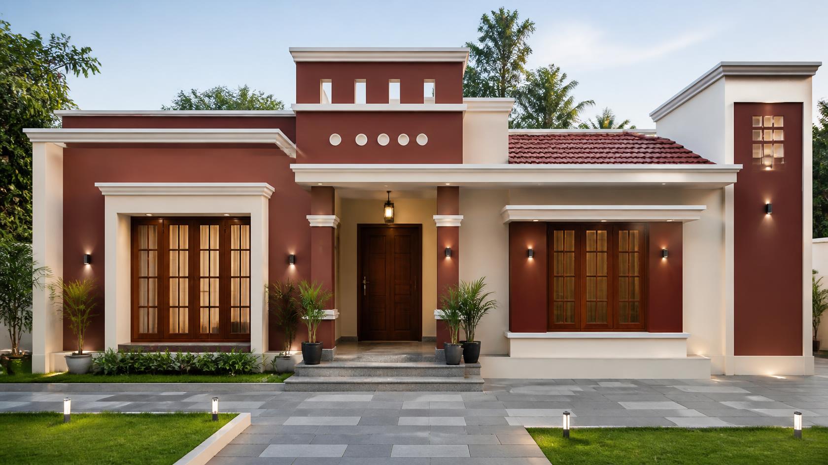 Bold and Vibrant: Maroon and Cream