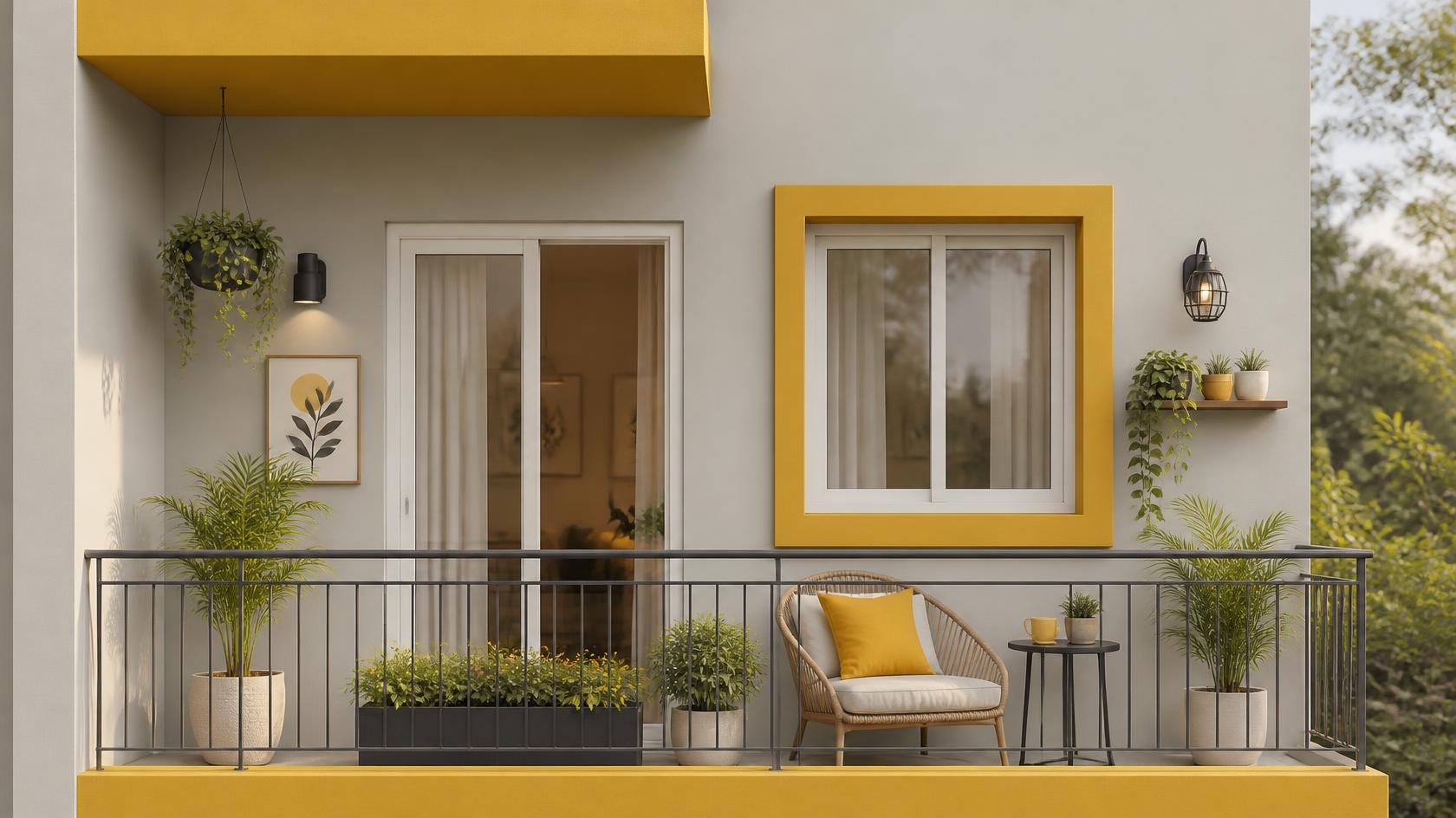 Apartment Balcony and Façade Colours