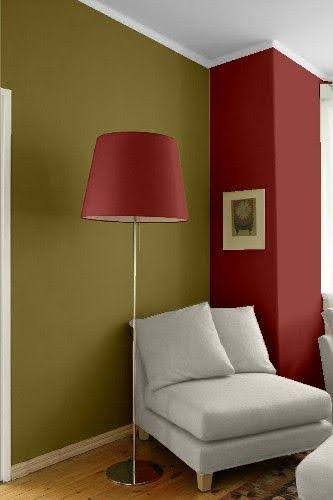 Lamp in a room with white sofa chair