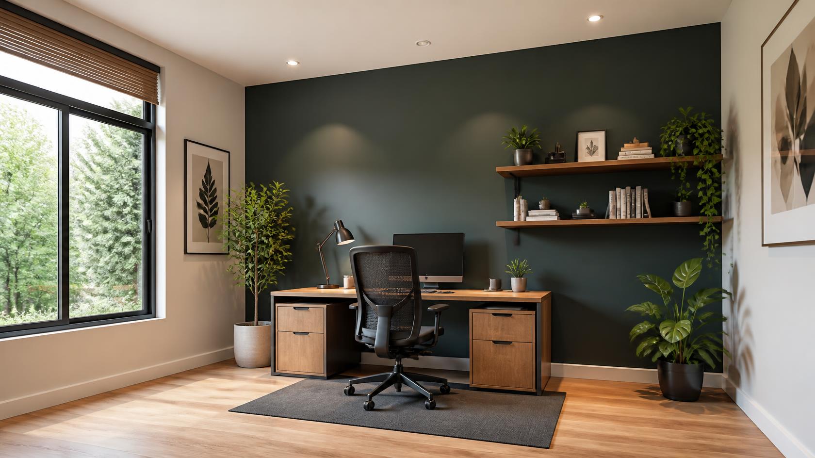 Soft Blues and Greens for a Spacious Feel