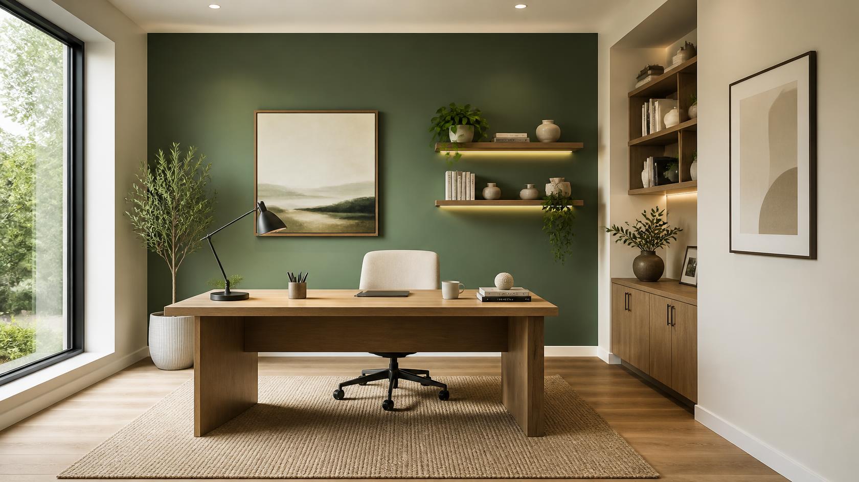 Soft Blues and Greens for a Spacious Feel