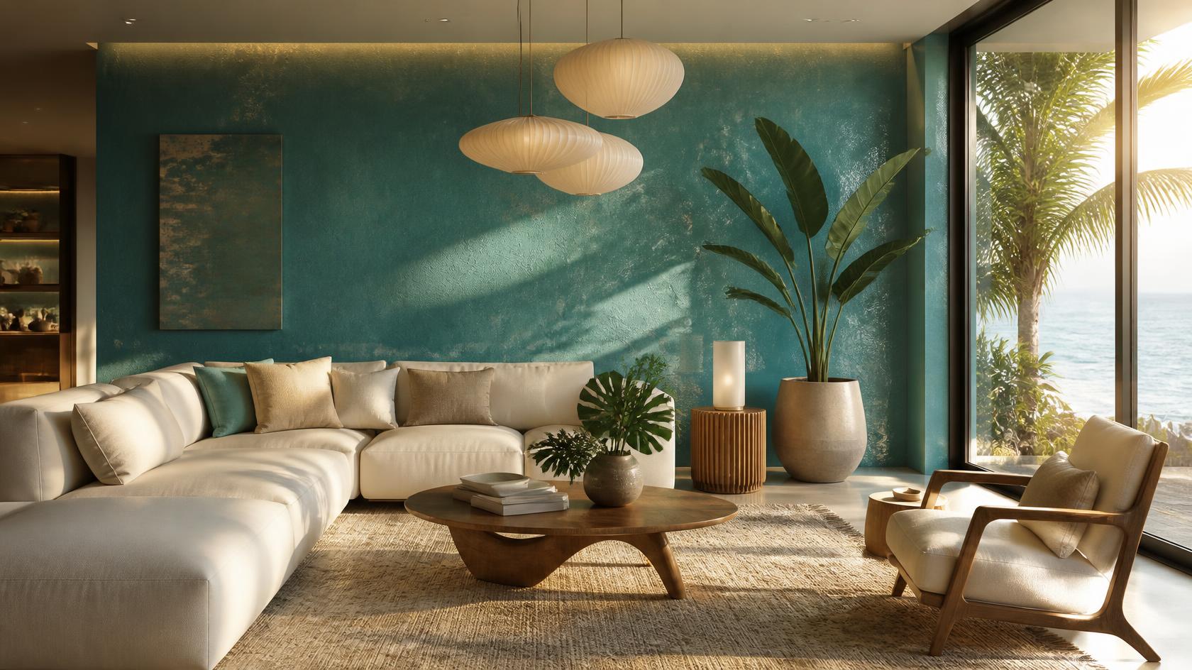 Turquoise with Subtle Metallic Finish