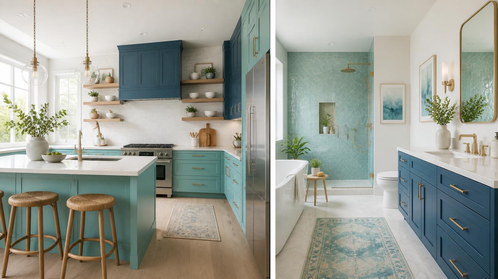 Satin and Eggshell: Kitchens and Bathrooms