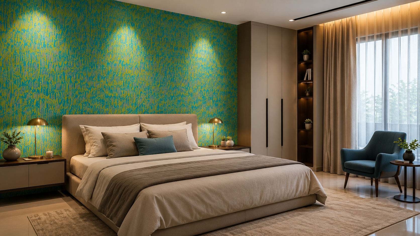 Blaze Texture for a Bold Bedroom Look