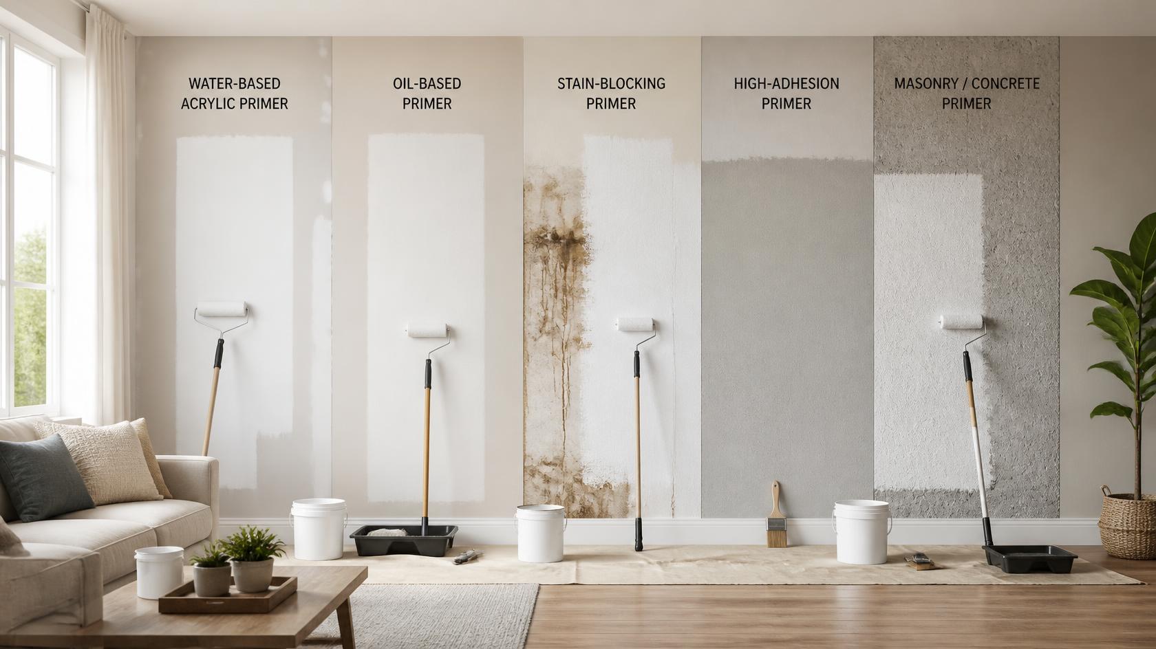Types of Primers for Interior Walls
