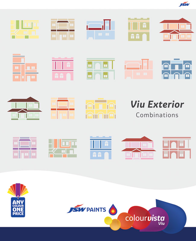 JSW Paints Viu Exterior Combinations